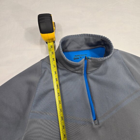Nike Golf Dri-FIT Pullover 1/4 Zip Mens Sz Large Gray/Blue Martin Marietta Logo - Picture 4 of 12